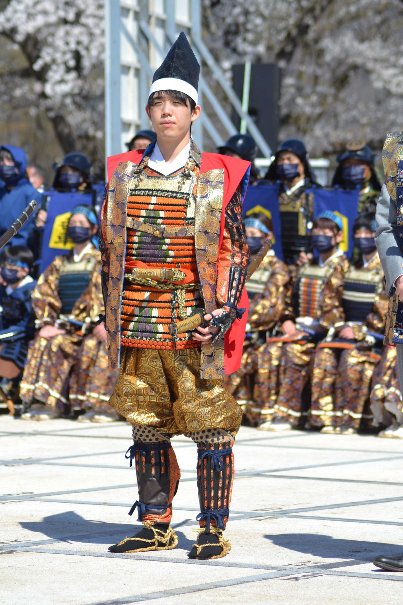 人間将棋に初めて出演し、天童市初見参となった藤井聡太5冠