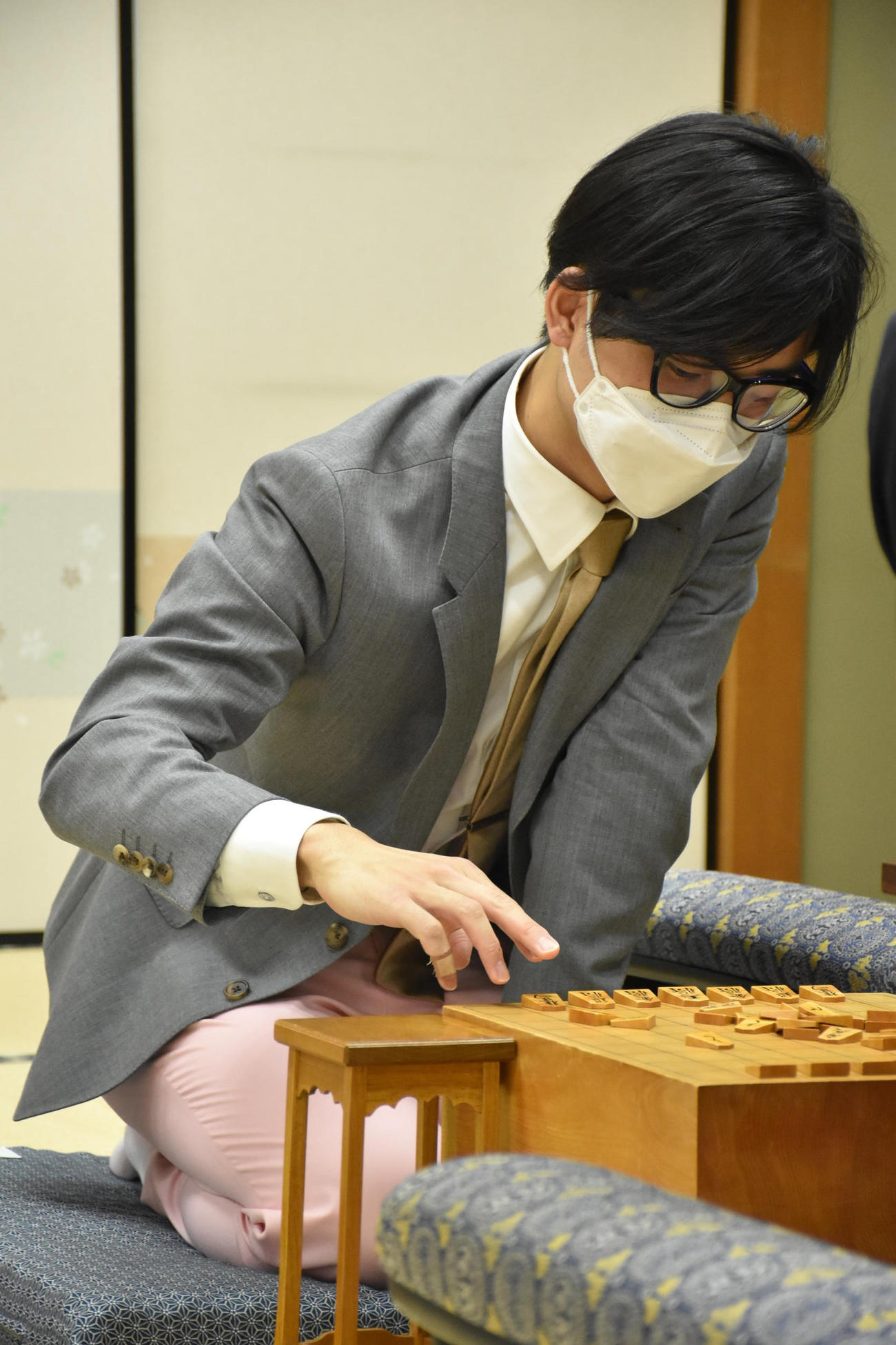 第70期王座戦挑戦者決定トーナメント1回戦に臨んだ大橋貴洸六段（日本将棋連盟提供）