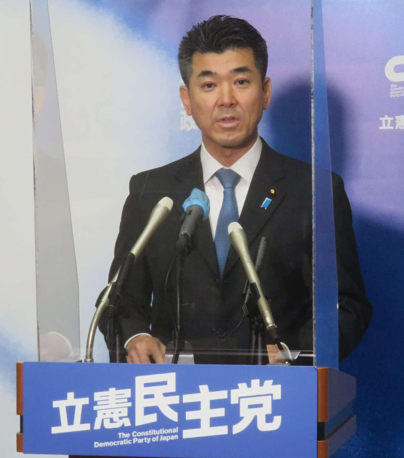 立憲民主党の泉健太代表（2022年1月28日撮影）