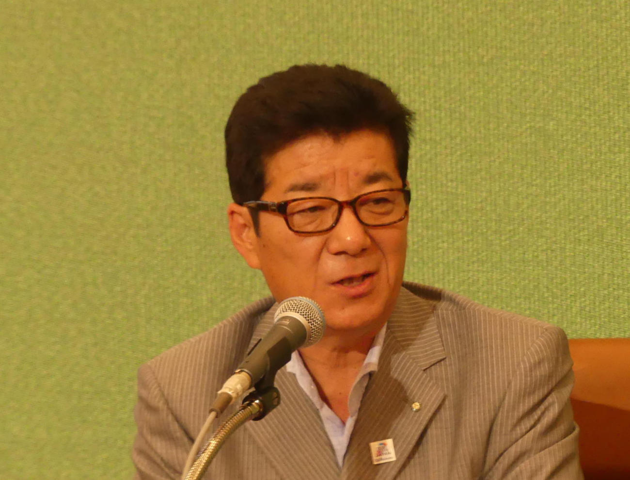 松井一郎氏（2019年7月撮影）