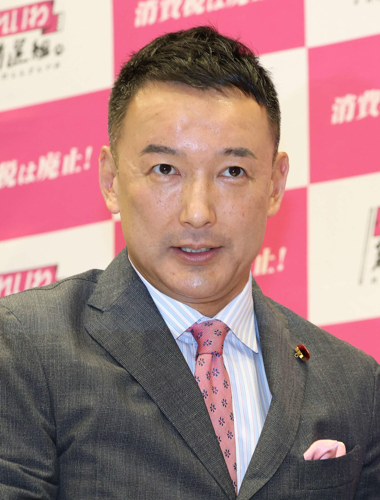 れいわ新選組代表の山本太郎氏（2022年4月15日撮影）