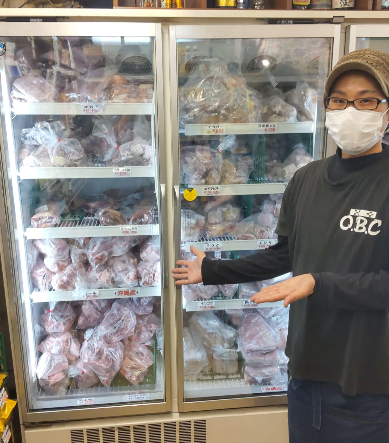 ヤギ肉も含めて沖縄料理で使う肉類