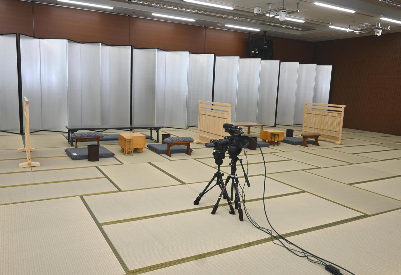 名古屋市の名古屋駅前に建つ複合商業施設「ミッドランドスクエア」25階に新設される名古屋将棋対局場（撮影・松浦隆司）