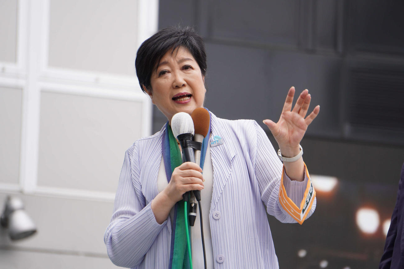 東京都の小池百合子知事（2022年6月22日撮影）