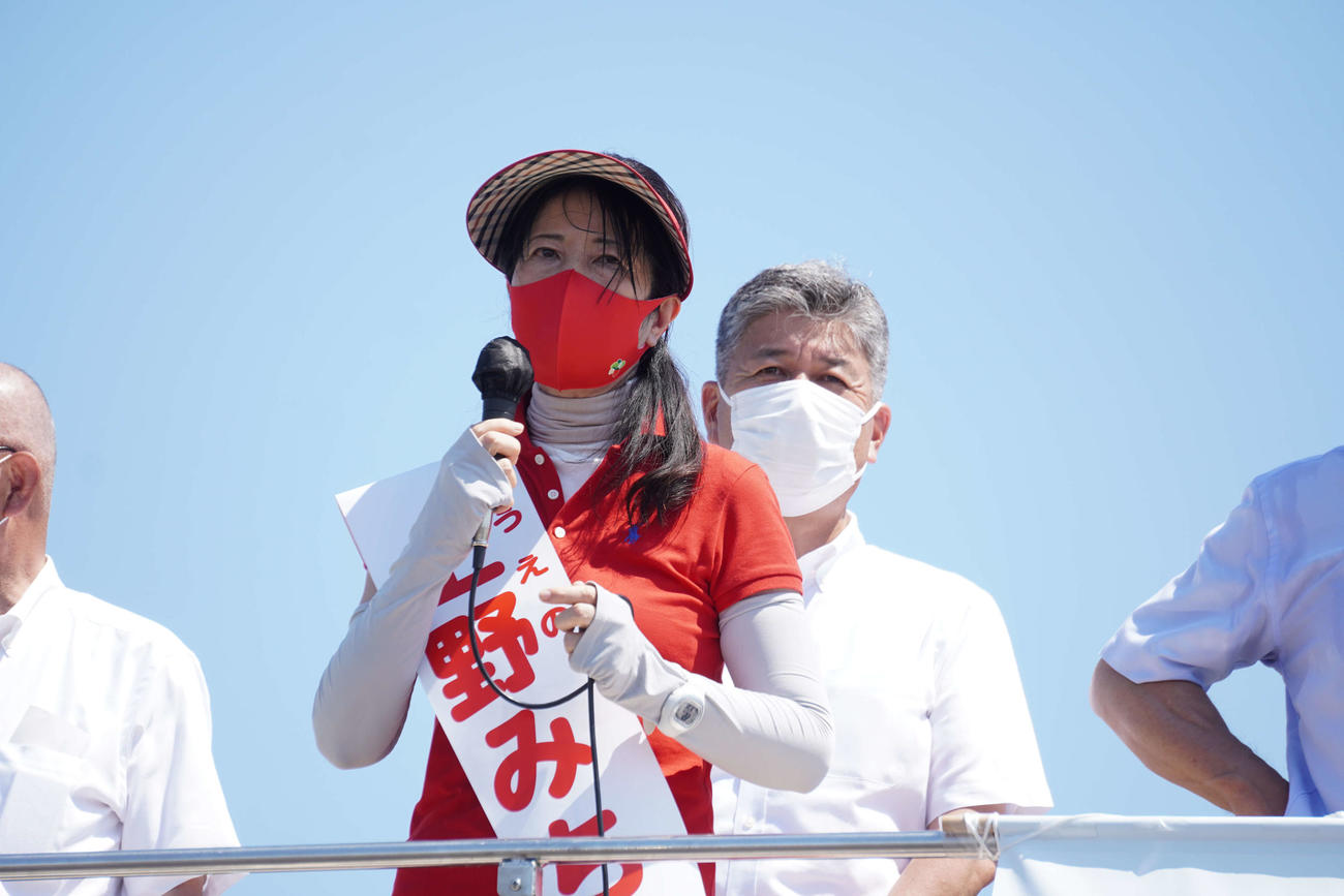 自民党の上野通子氏（2022年6月撮影）