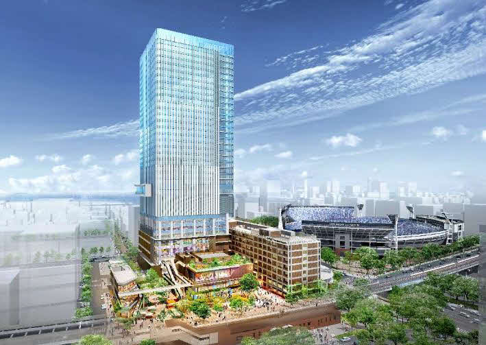 2026年春グランドオープン予定の「横浜市旧市庁舎街区活用事業」の完成予想図