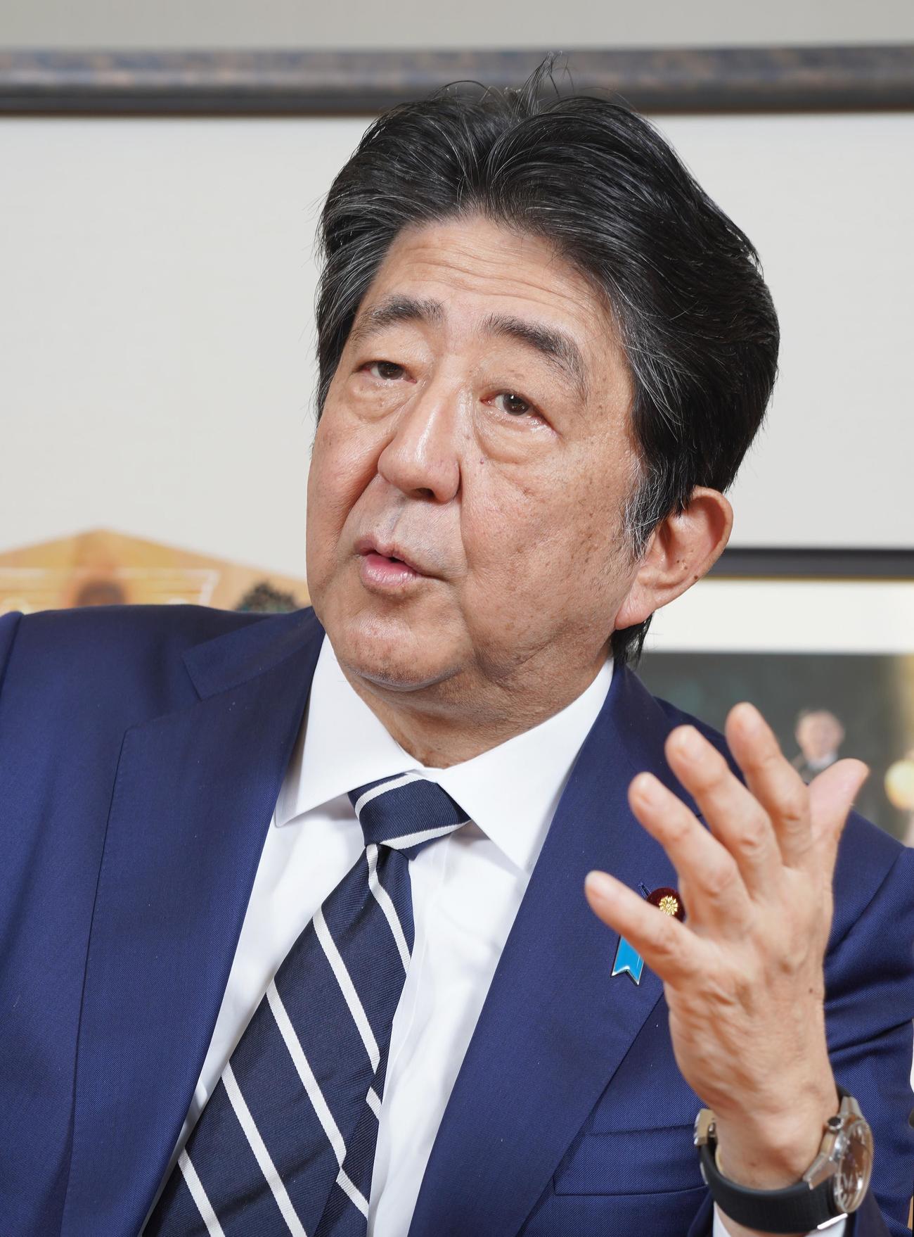 安倍晋三元首相（2020年10月撮影）