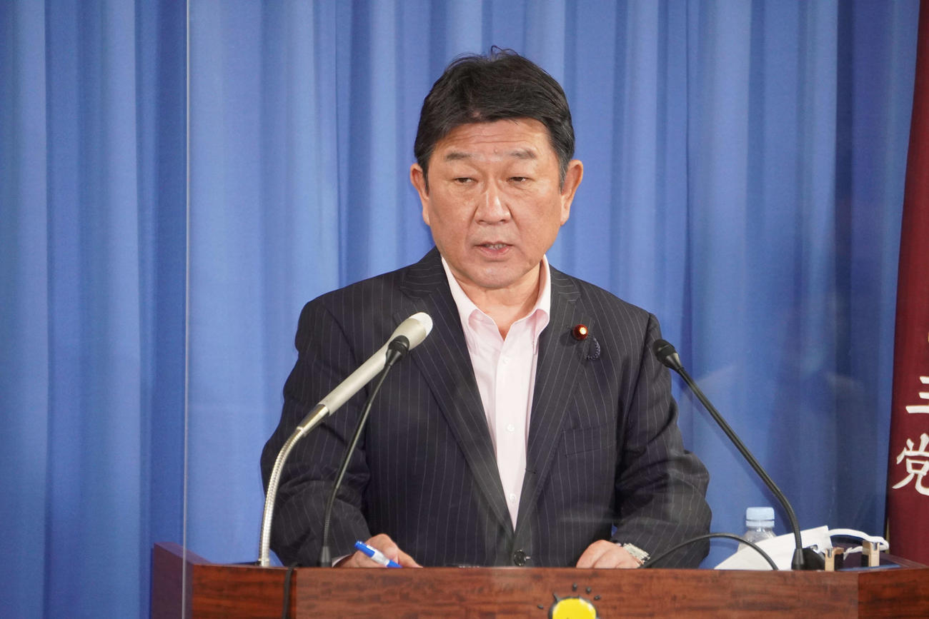 自民党の茂木敏充幹事長（2022年6月6日撮影）