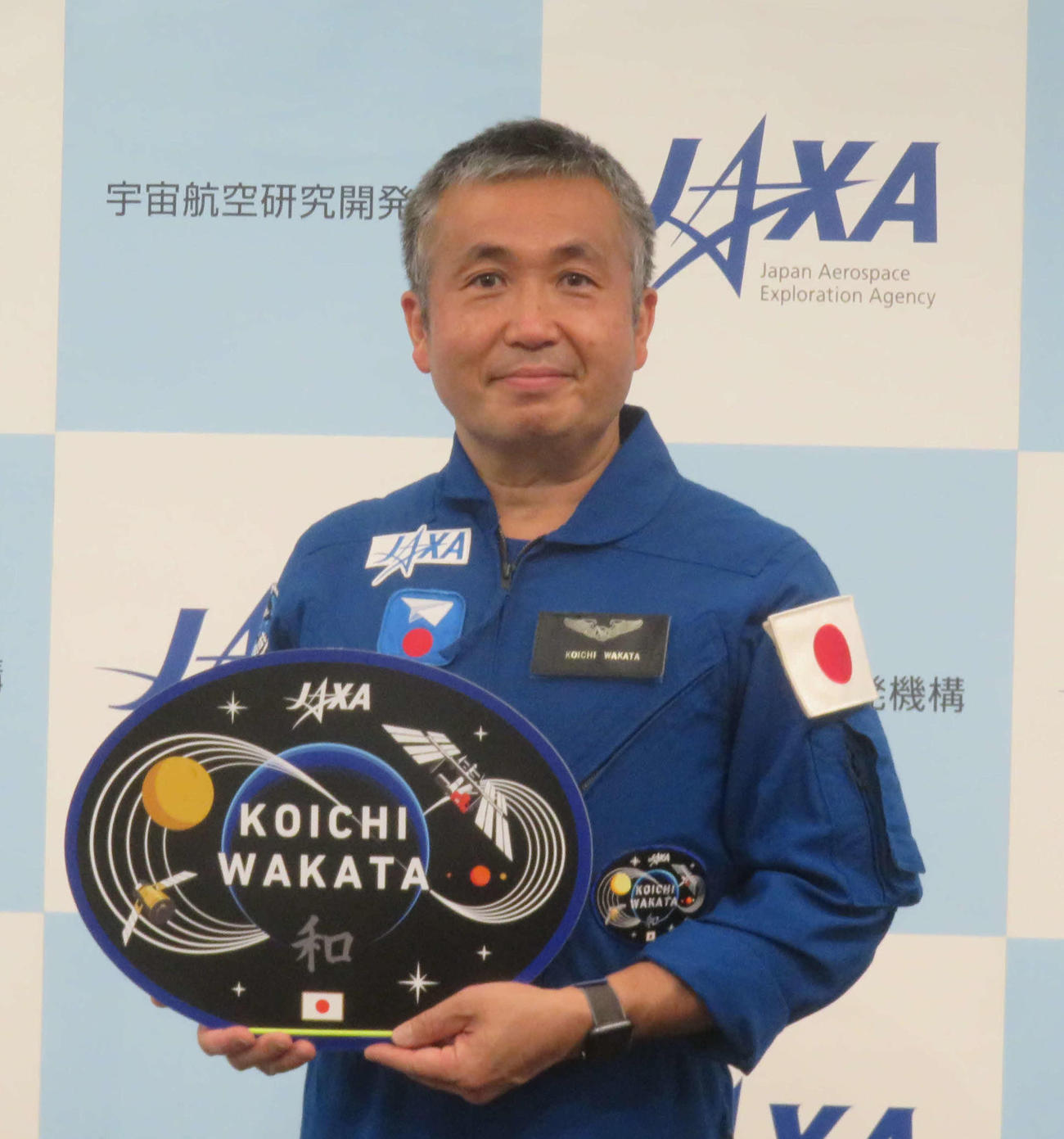 9月にクルードラゴンに搭乗し、日本人最多5度目の宇宙長期滞在に臨む若田光一宇宙飛行士＝2022年7月