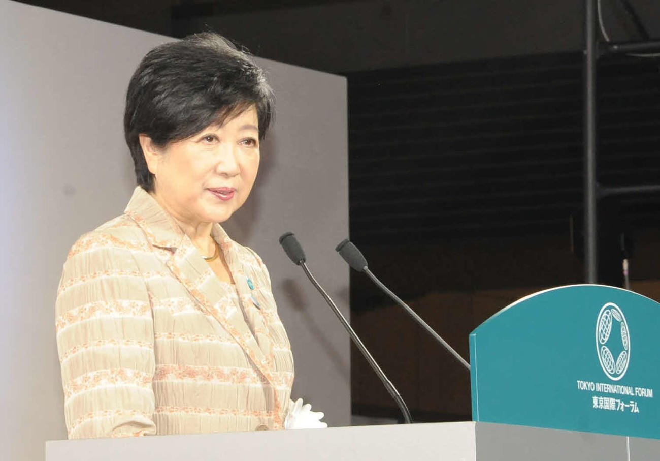 「ものづくり・匠の技の祭典2022」のオープニングイベントに出席した小池百合子都知事（撮影・松尾幸之介）