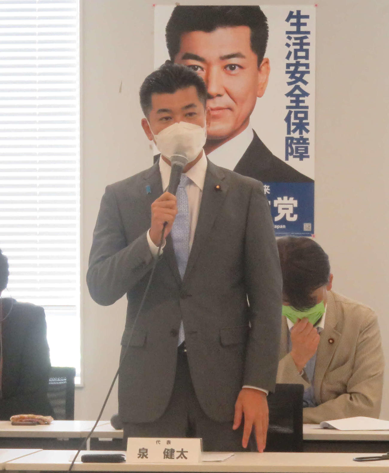 立憲民主党の泉健太代表（撮影・大上悟）