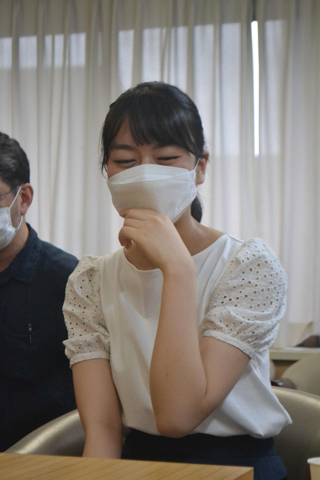 加藤千笑二段を下して2年ぶり3度目の女流本因坊戦登場を果たした上野愛咲美女流立葵杯