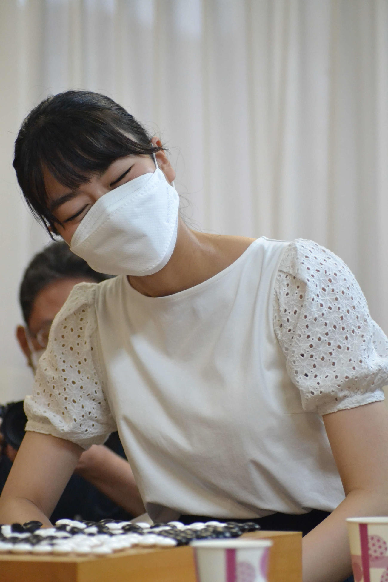 加藤千笑二段を下して2年ぶり3度目の女流本因坊戦登場を果たした上野愛咲美女流立葵杯
