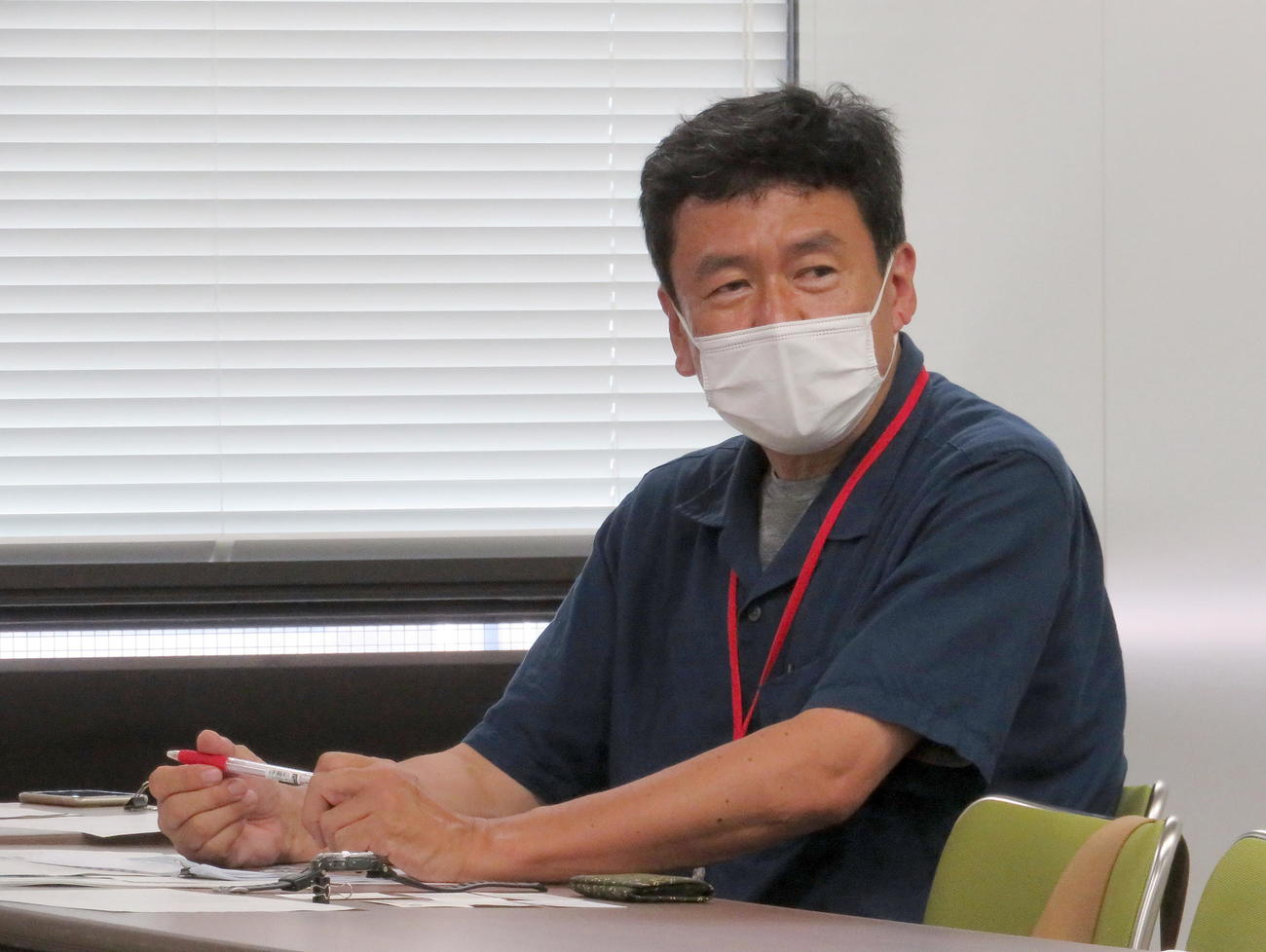 クマ被害対策等に関する関係省庁連絡会議で講師を務める東京農大の山崎晃司教授（撮影・鎌田直秀）