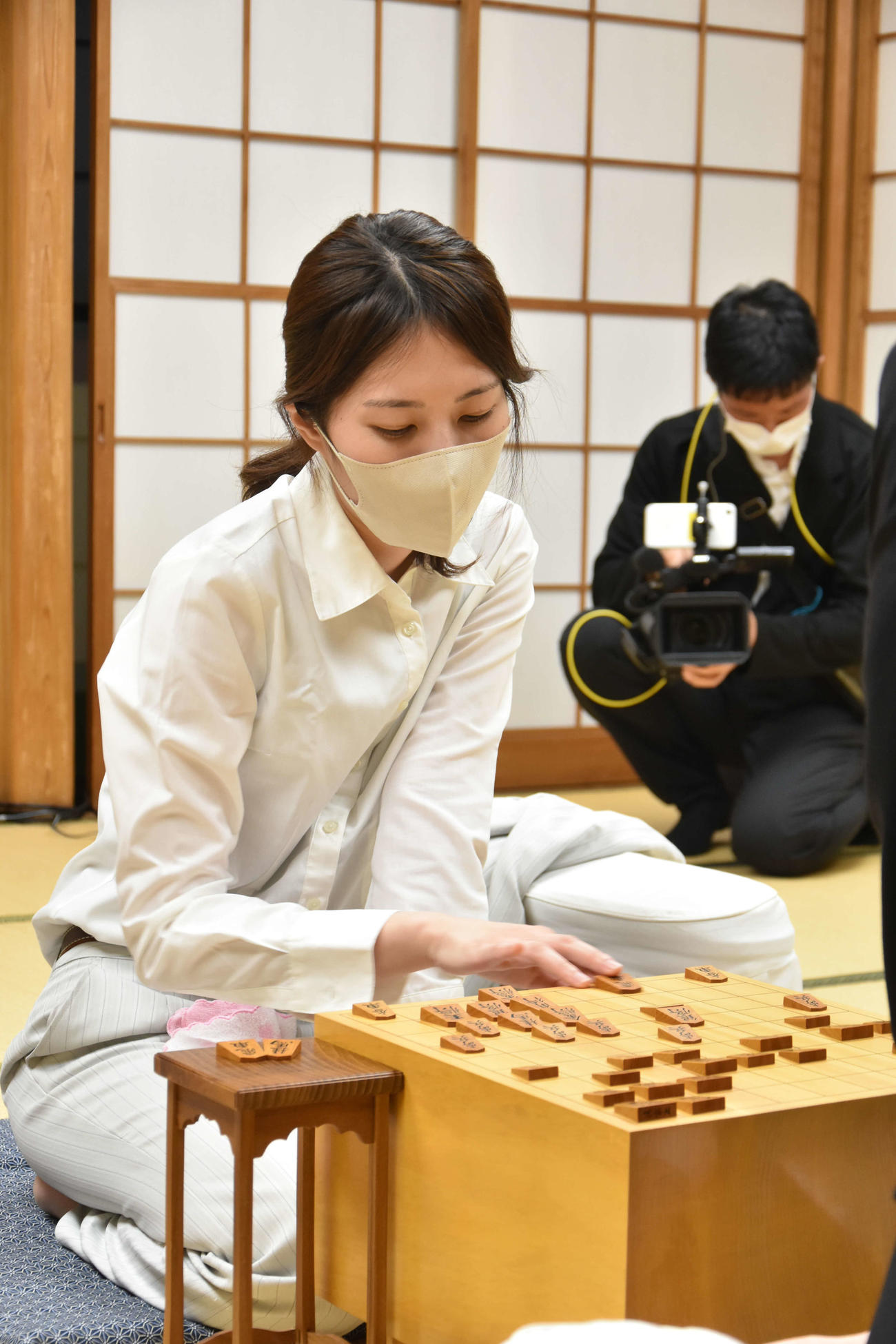 編入試験に連敗して合格には3連勝が条件となった里見香奈女流5冠（日本将棋連盟提供）