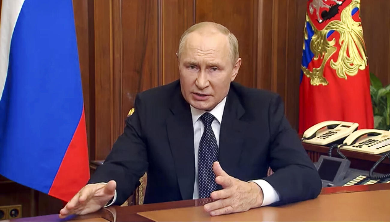 ロシアのプーチン大統領（AP)