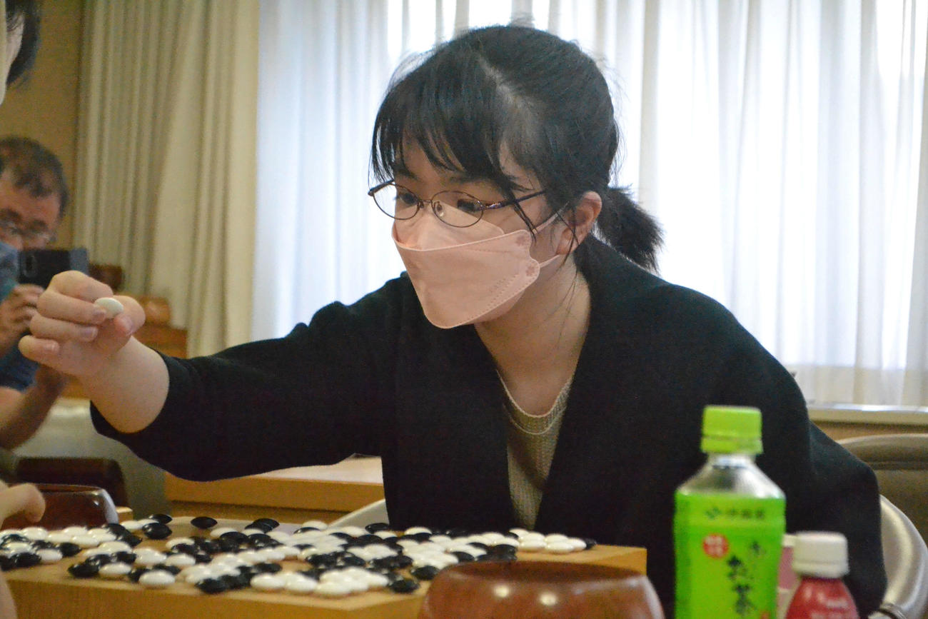 仲邑菫二段（2022年7月25日撮影）
