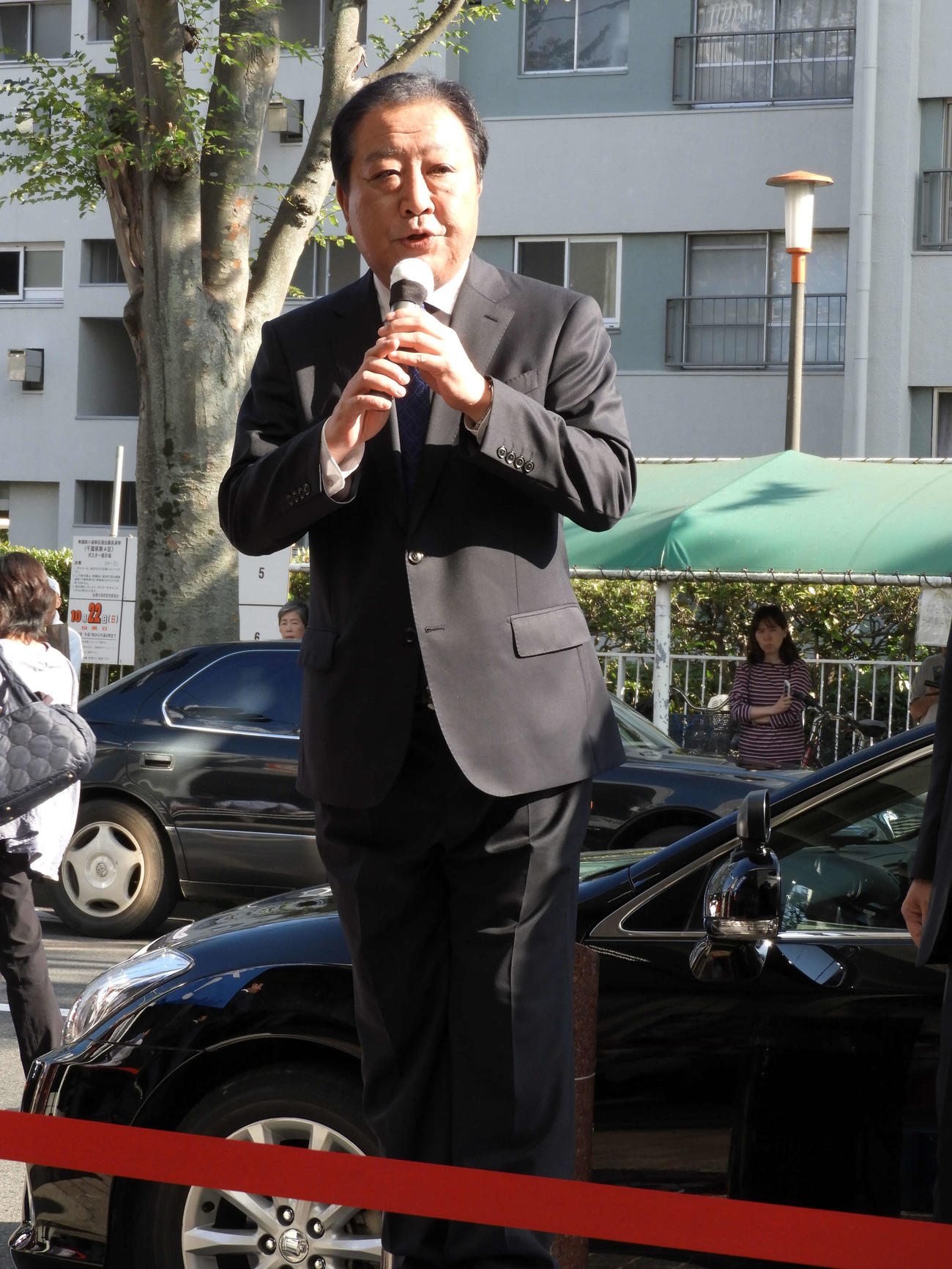 野田佳彦元首相（2017年10月9日撮影）