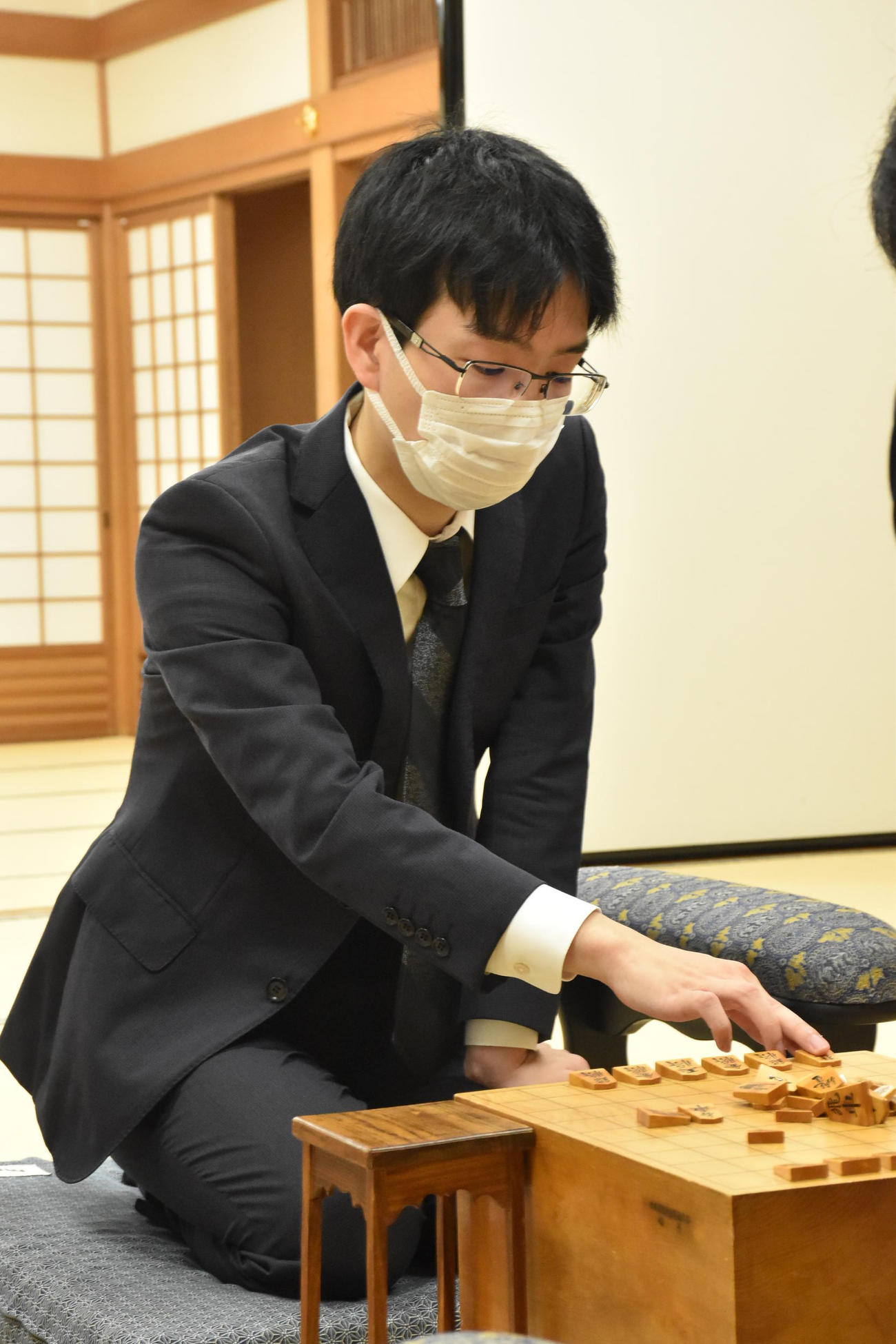 棋王戦決勝トーナメントに臨んだ豊島将之九段（日本将棋連盟提供）