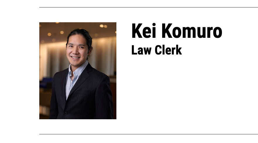 ニューヨークの法律事務所「ローウェンスタイン・サンドラー」のホームページの従業員紹介に掲載された小室圭さんの写真（画像は一部加工）
