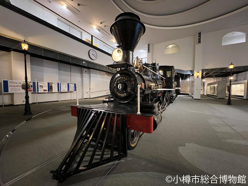 小樽市総合博物館に展示されている「しづか号」（撮影・佐藤翔太）