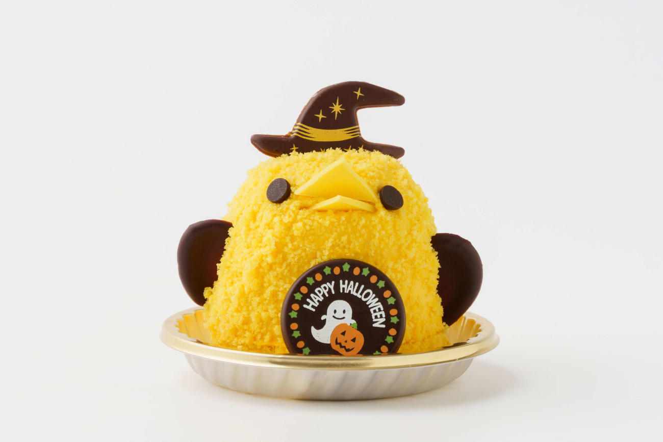 JR名古屋駅で販売している洋菓子「ハロウィンぴよりん～宿儺かぼちゃ～」（ジェイアール東海フードサービス提供）