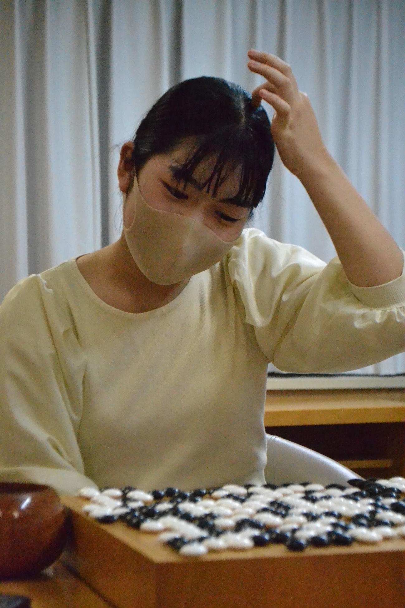上野愛咲美女流立葵杯と初めての姉妹対決で敗れた上野梨紗二段