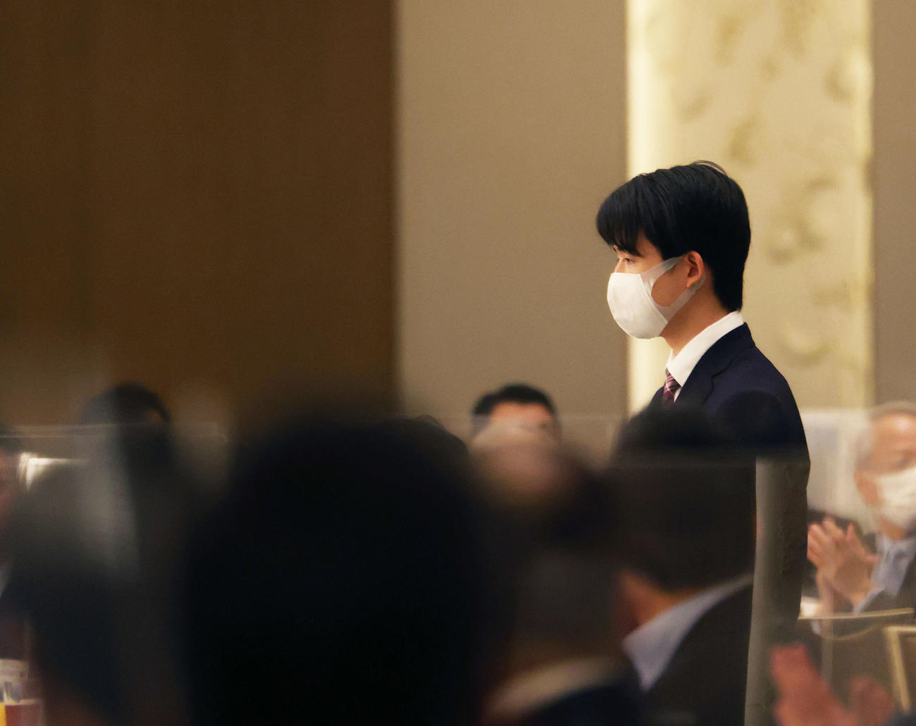 将棋日本シリーズ関東大会開催記念棋士トークイベントに臨む藤井竜王（撮影・河田真司）