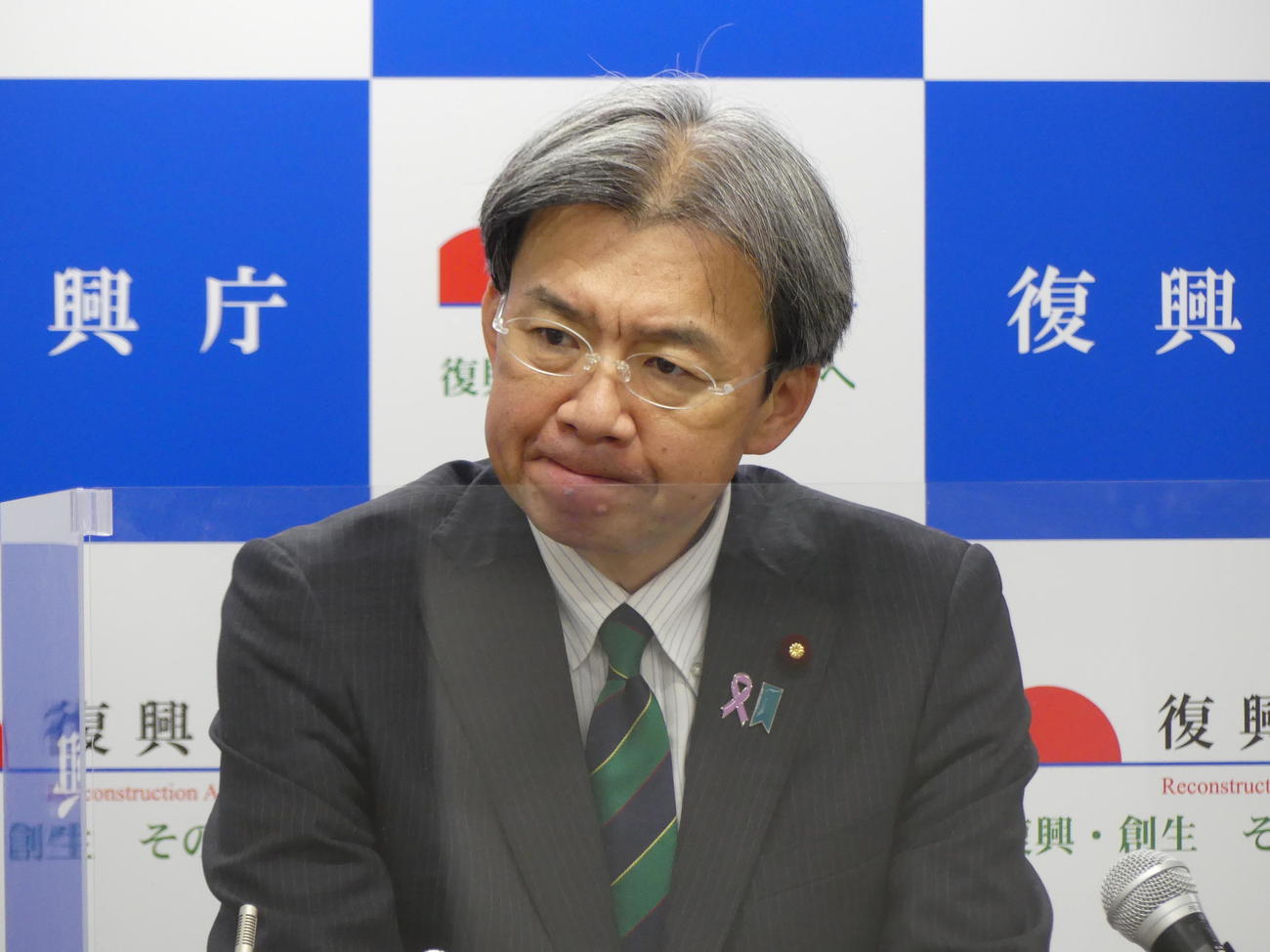 秋葉賢也復興相（2022年11月22日撮影）