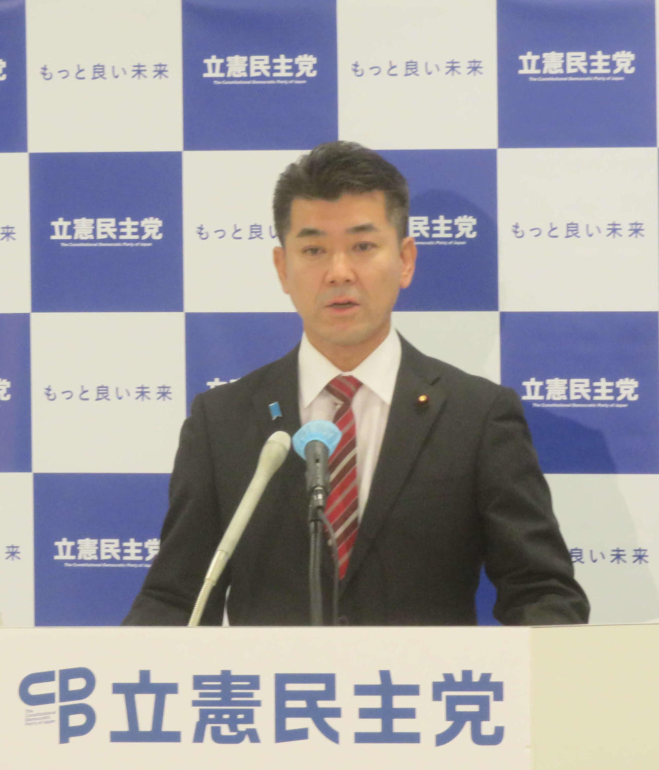立憲民主党の泉健太代表（2022年10月21日撮影）