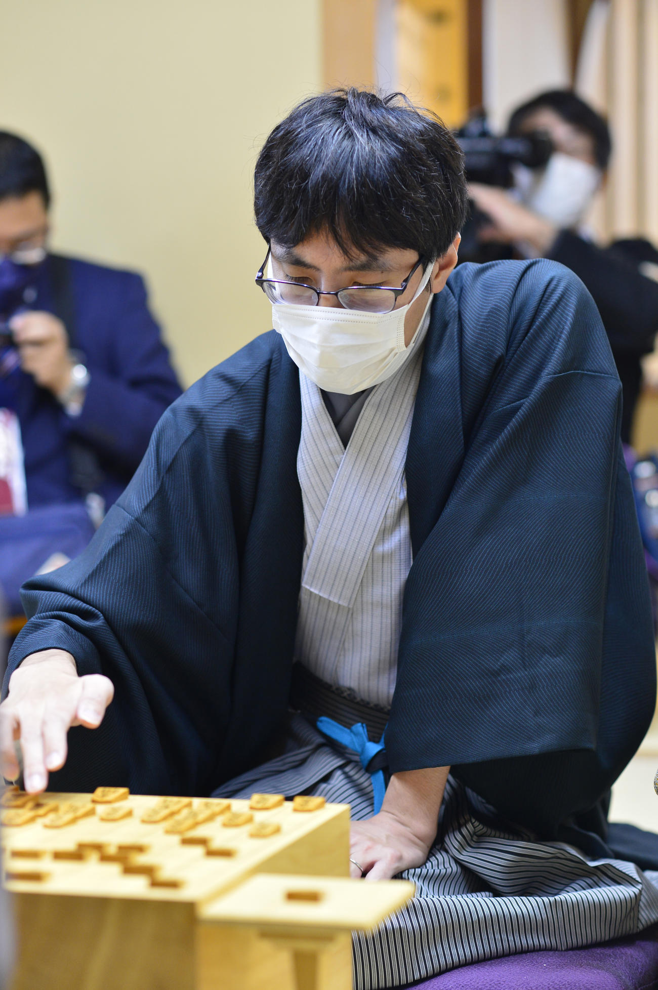 第35期竜王戦7番勝負第6局2日目に臨んだ広瀬章人八段（日本将棋連盟提供）