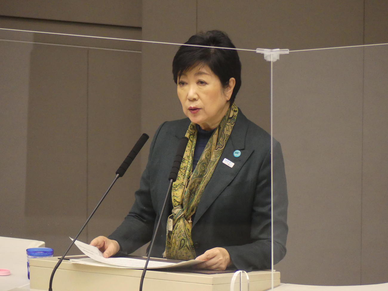 東京都の小池百合子知事（2022年12月1日撮影撮影）
