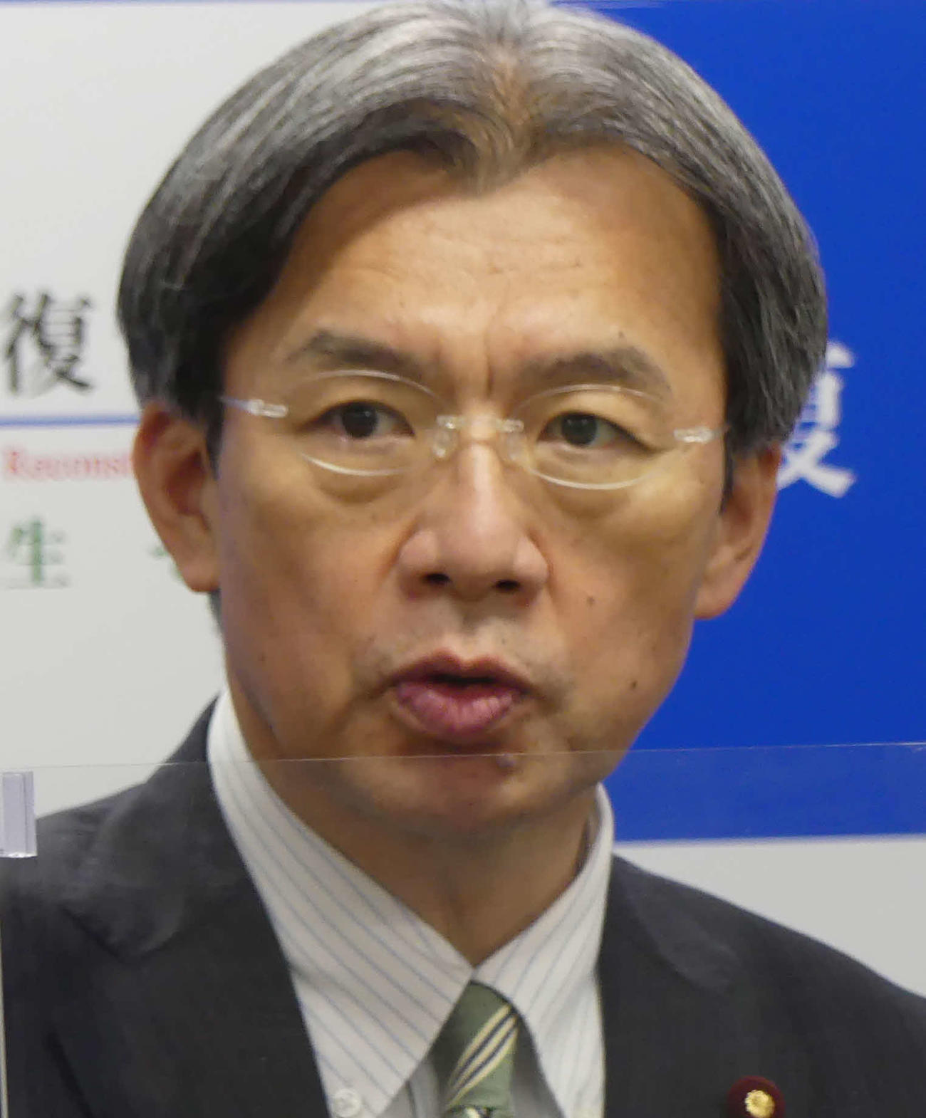 秋葉賢也復興相（2022年11月29日撮影）