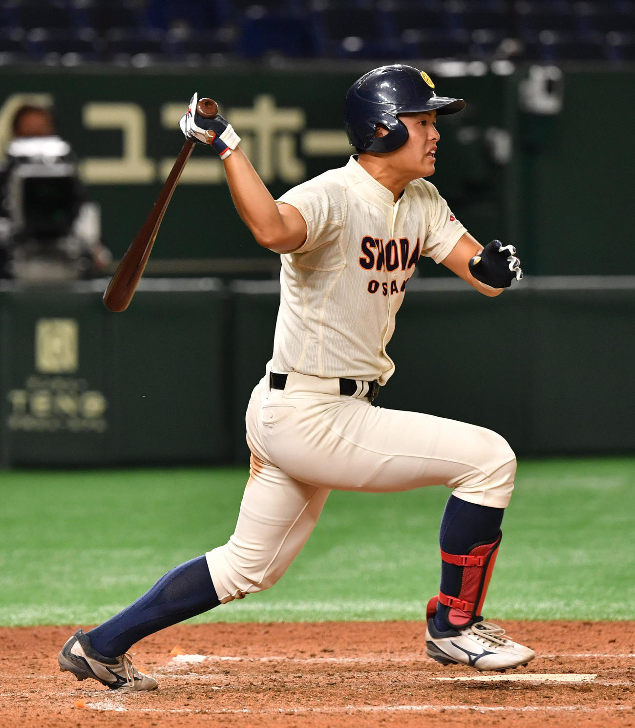 大商大・植本亮太の打撃（21年6月撮影）