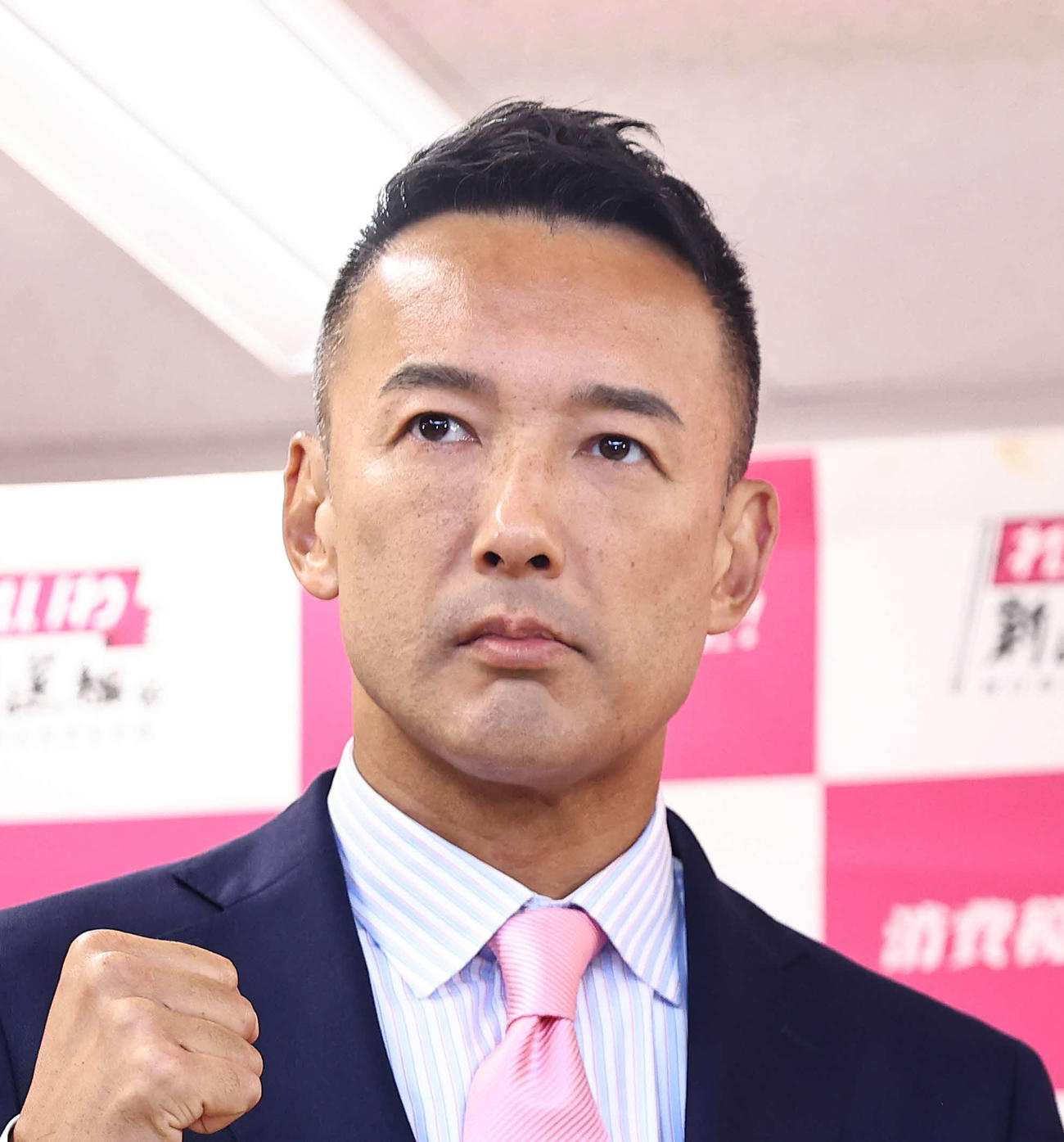 れいわ山本太郎代表（2022年7月10日撮影）