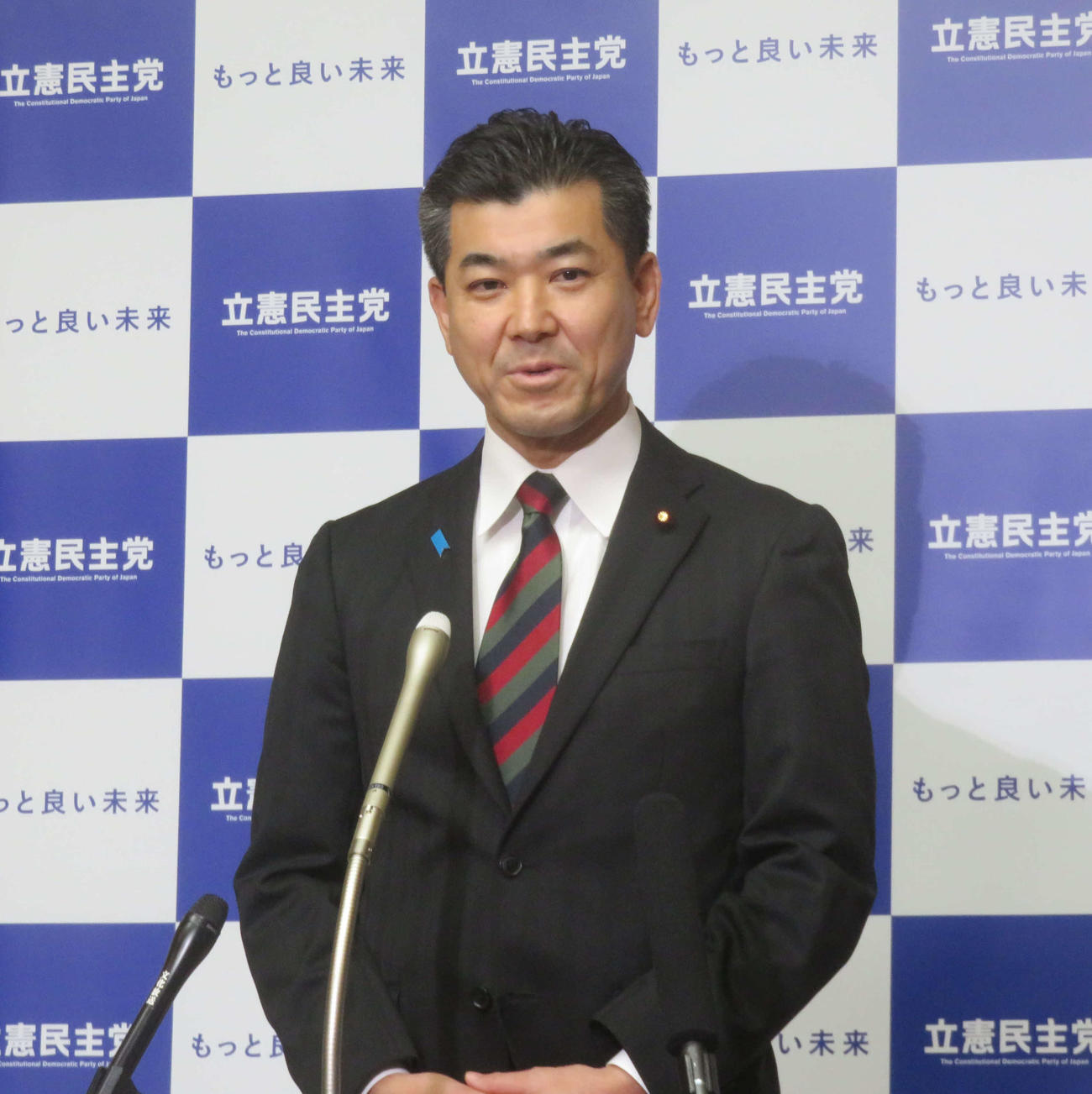 立憲民主党の泉健太代表は岸田文雄首相の施政方針演説を辛口で批判した（撮影・大上悟）