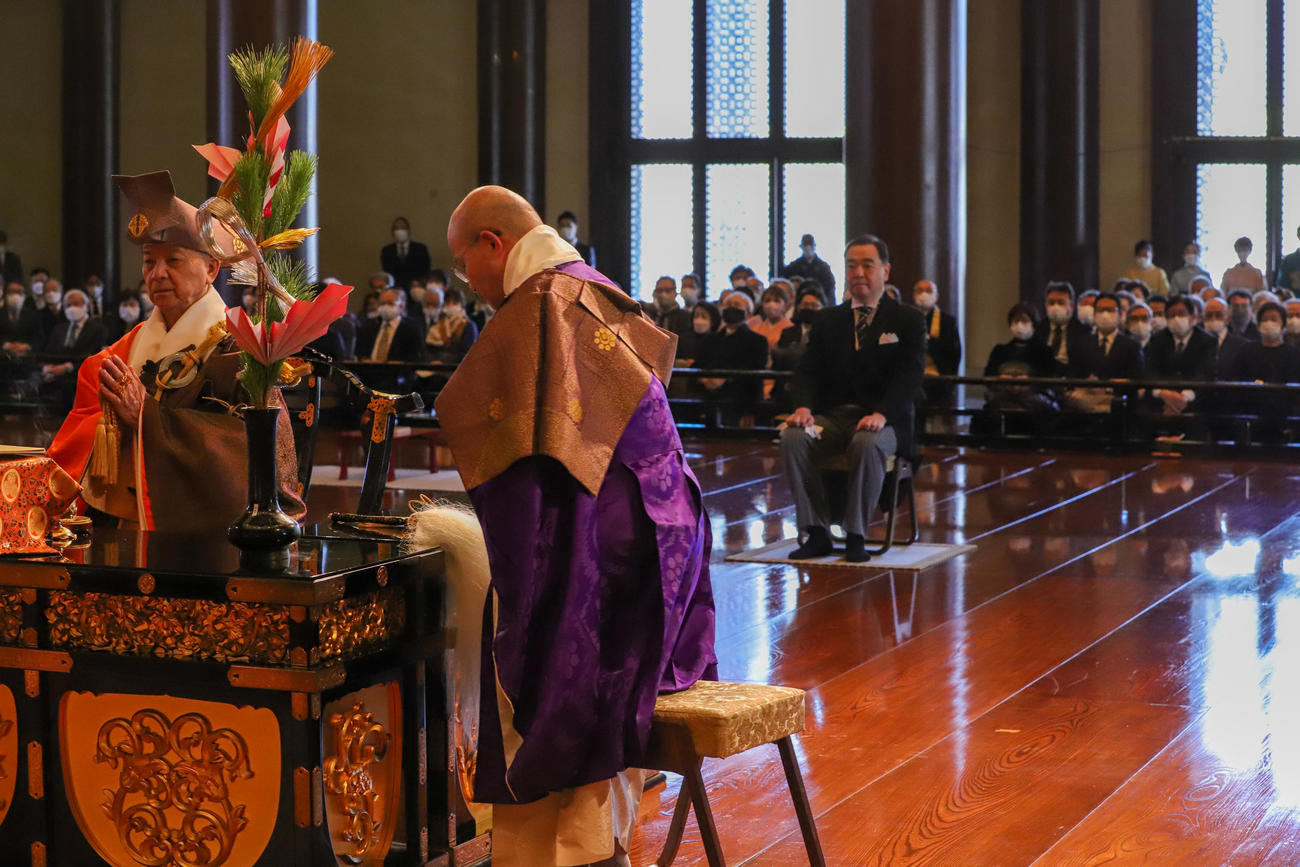 徳川宗家の家督交代に伴い行われた「継宗の儀」の様子（C）徳川宗家