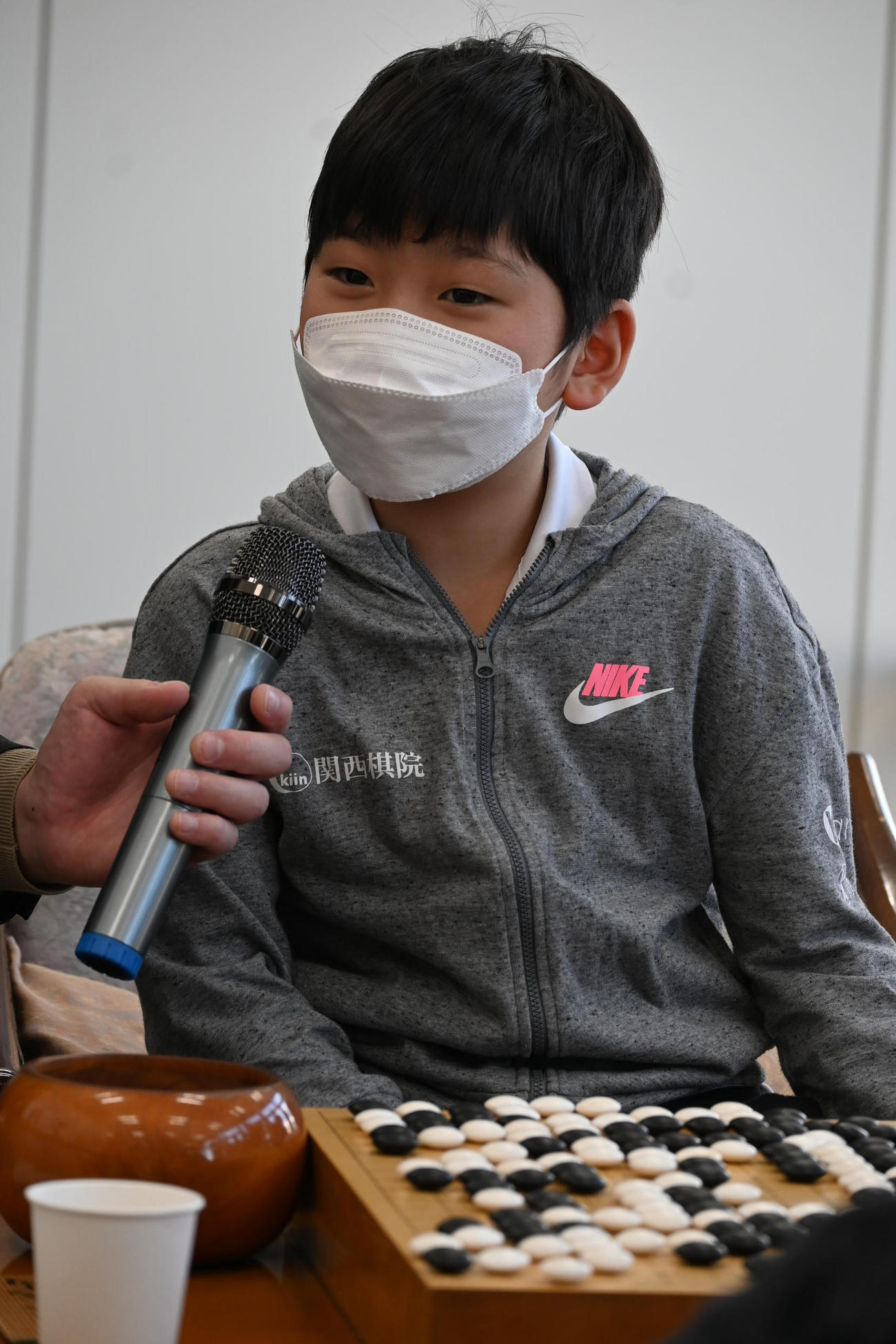 史上最年少の9歳9カ月で公式戦初勝利を挙げた藤田怜央初段（撮影・松浦隆司）