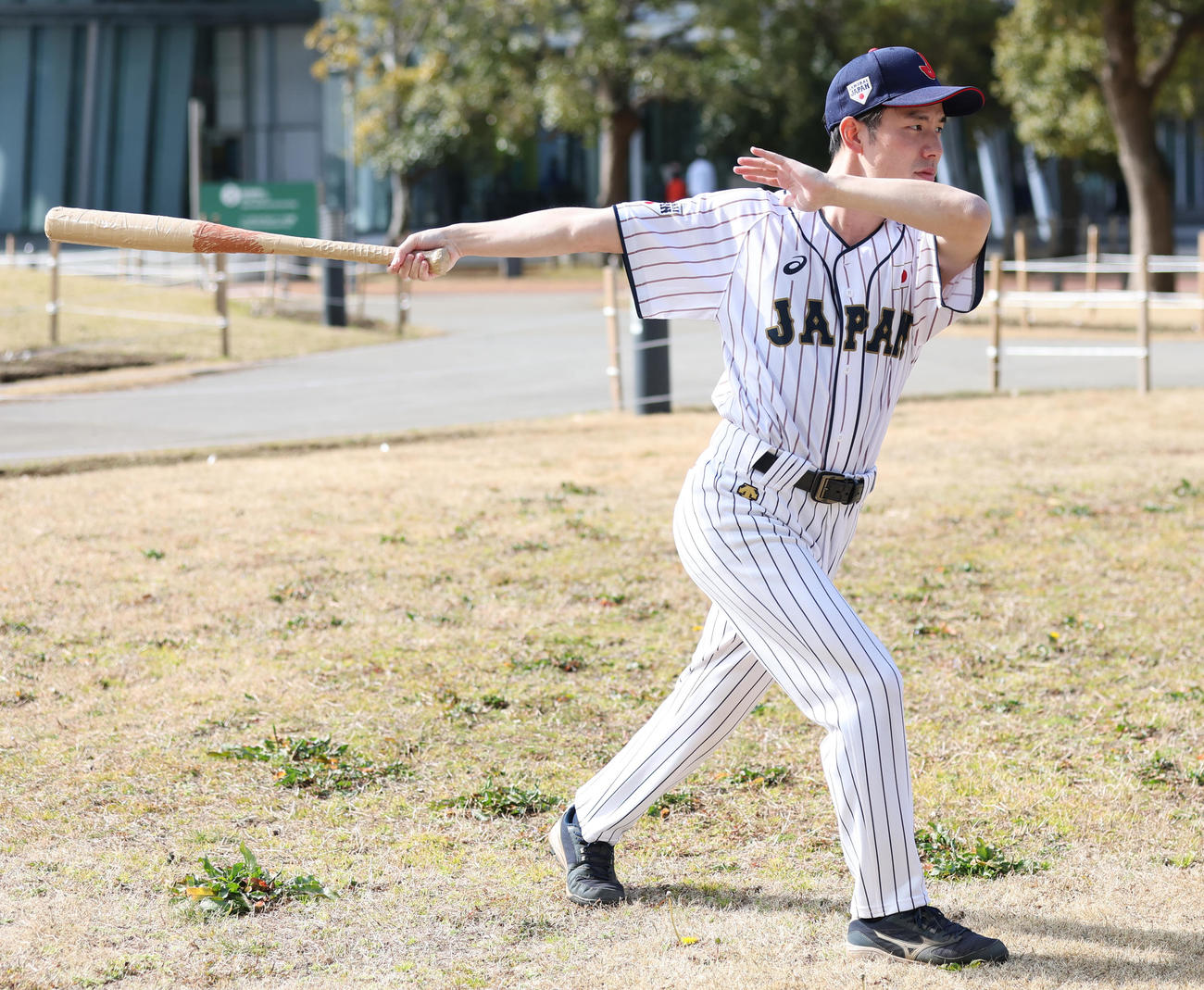 WBCに向け気合が入る吉田まね尚（マネケン）（撮影・野上伸悟）