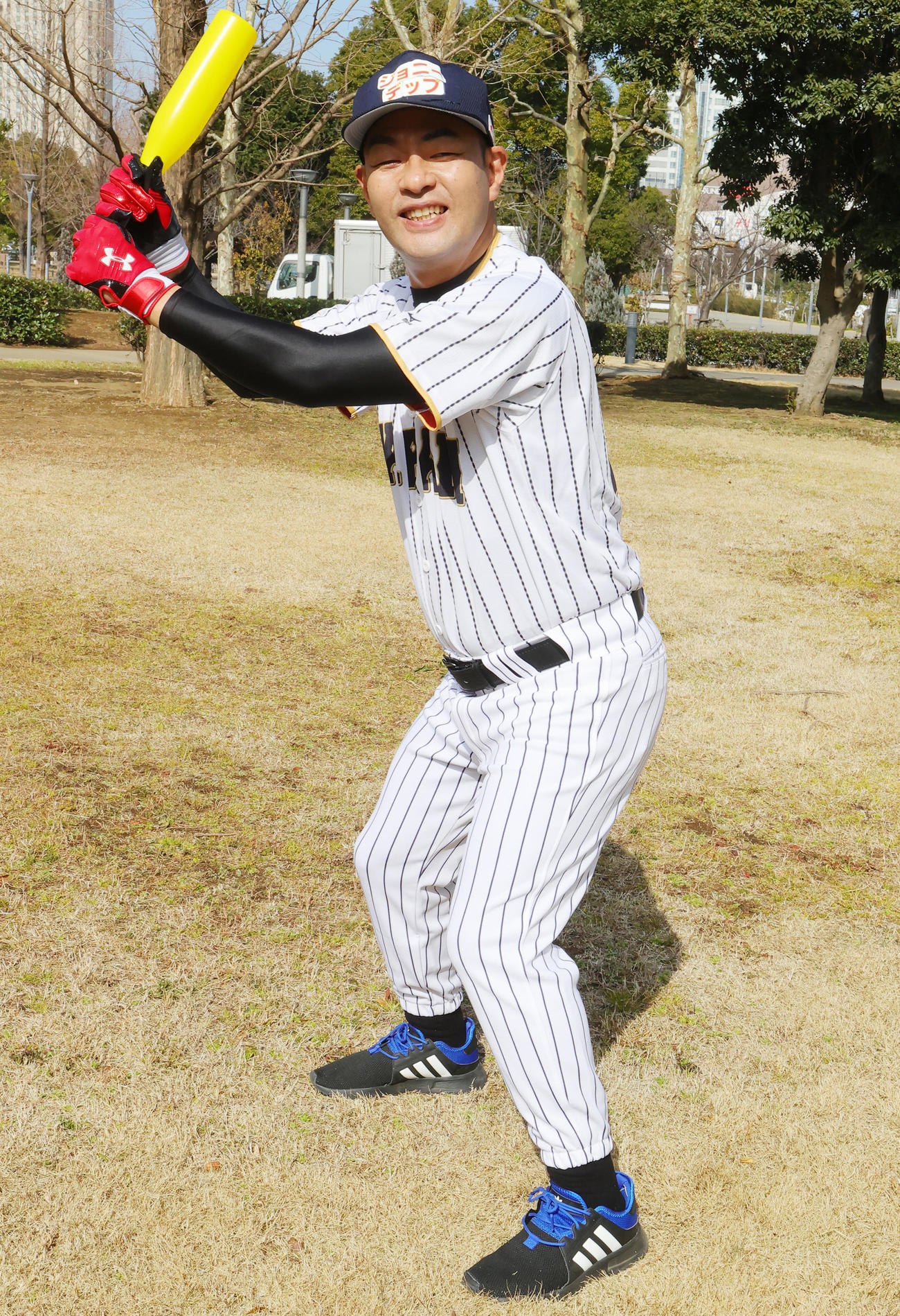 WBCに向け気合が入るおかもっと（石川不遼）（撮影・野上伸悟）