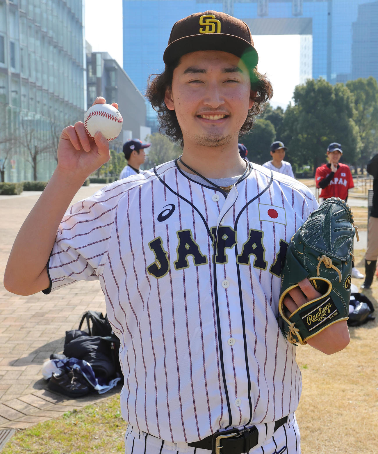 WBCに向け気合が入るカルビッシュ有（コダマー）（撮影・野上伸悟）