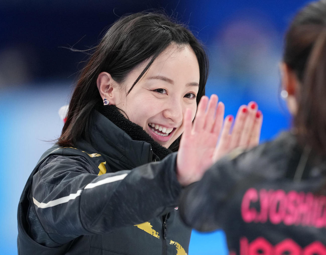 笑顔を見せるロコ・ソラーレ藤沢五月（2022年撮影）