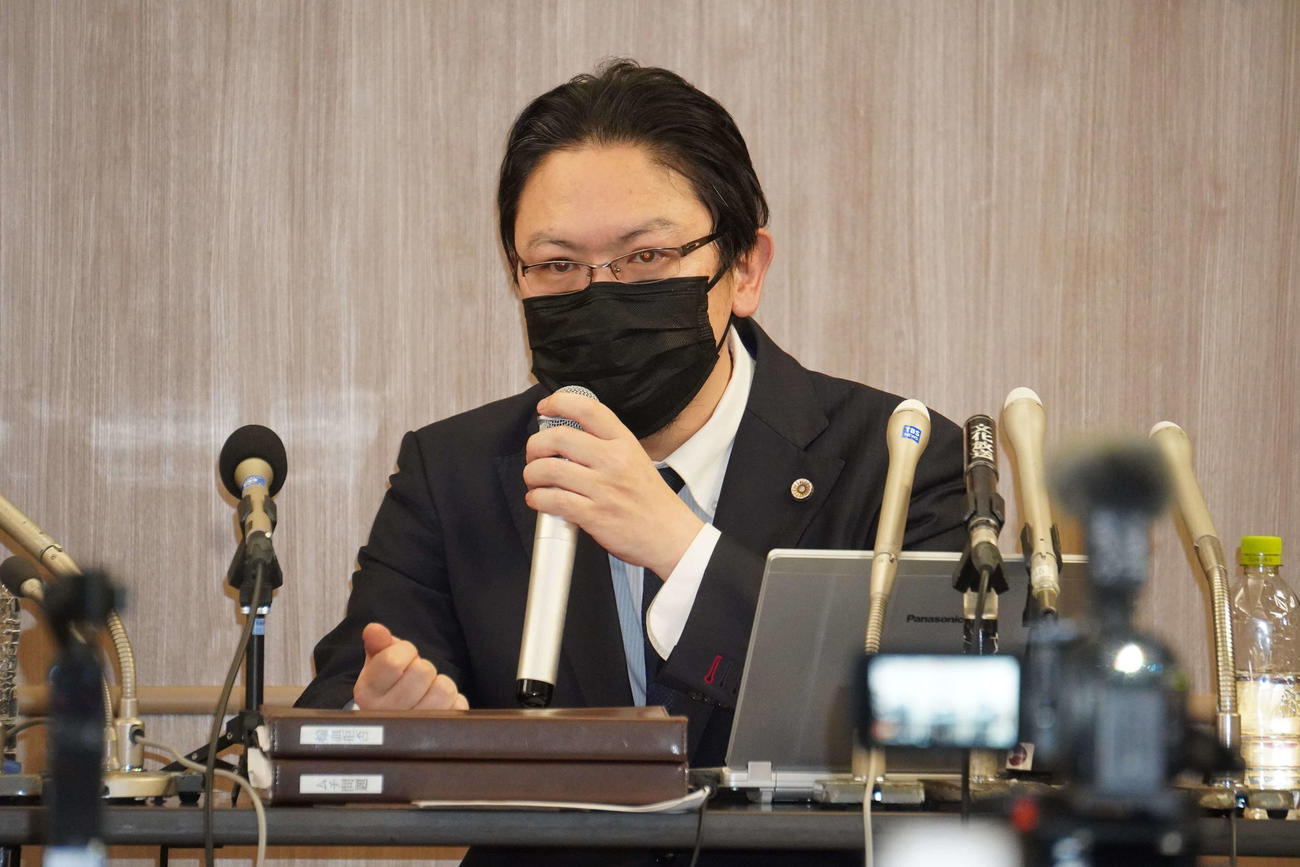 エホバの証人問題支援弁護団の田中広太郎弁護士（撮影・沢田直人）