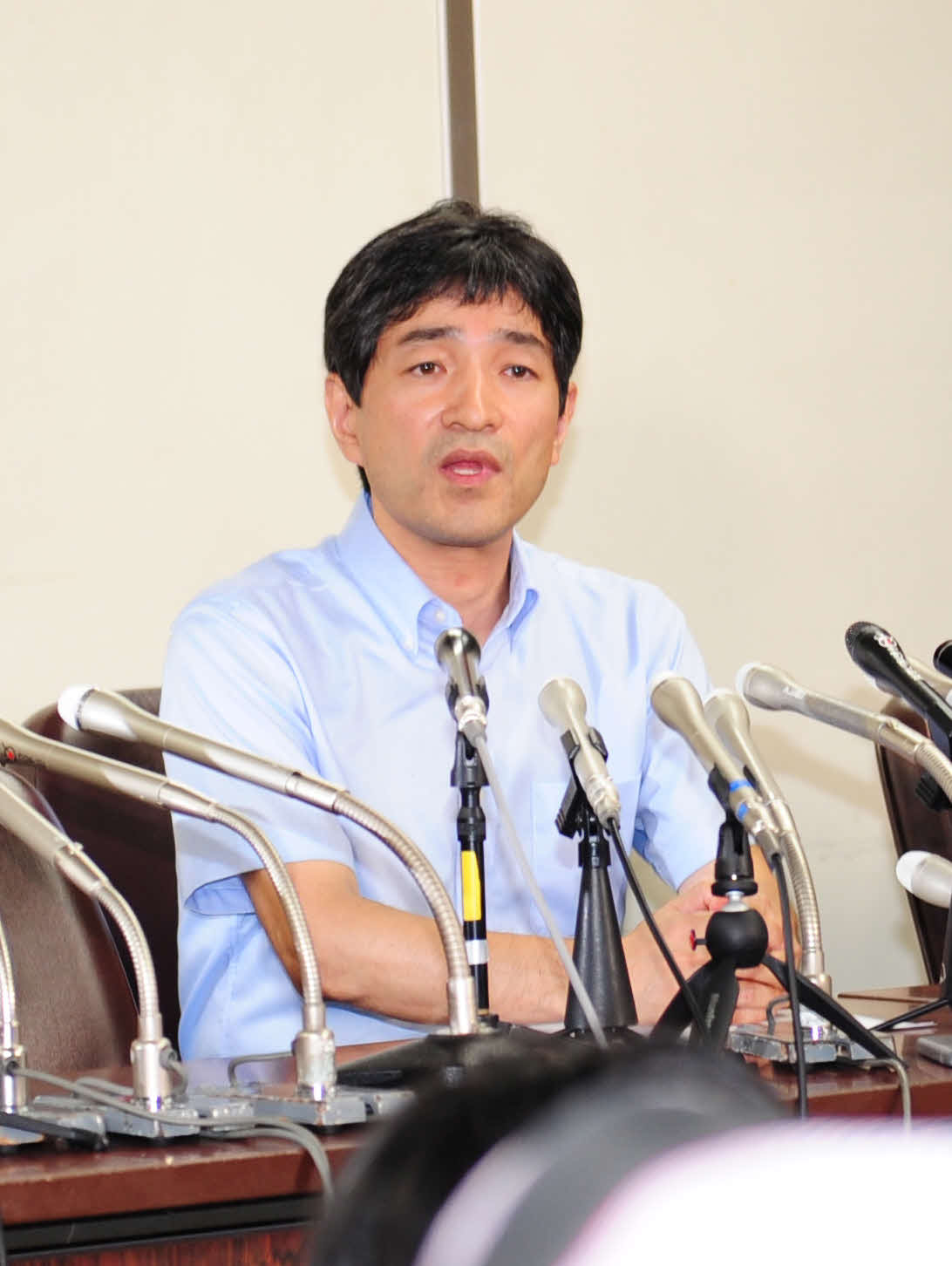 「ひかりの輪」代表の上祐史浩氏（18年7月）