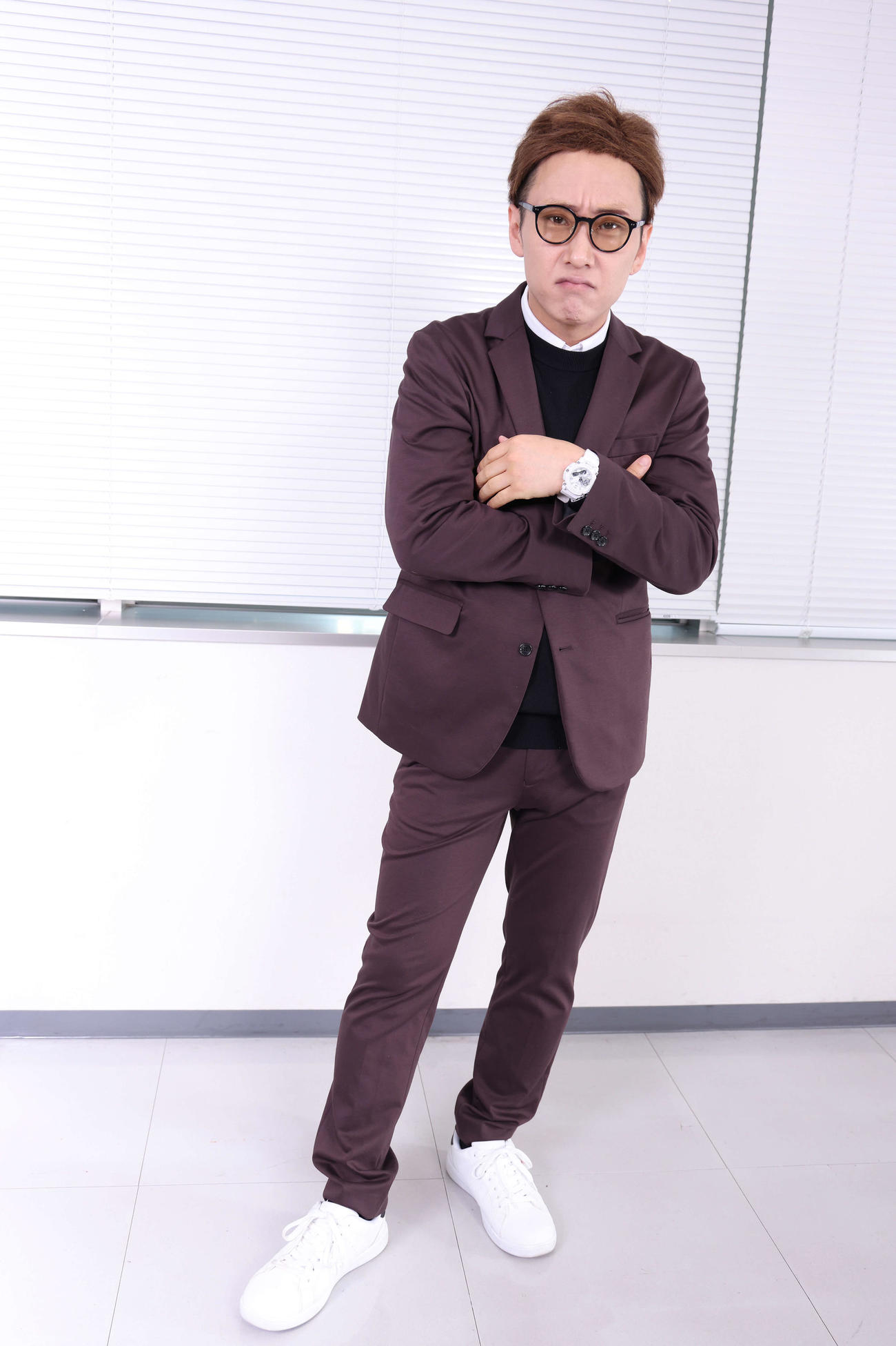 中居正広のものまねをする「＃ちょいまねジャパン」の中居正狭（撮影・河田真司）