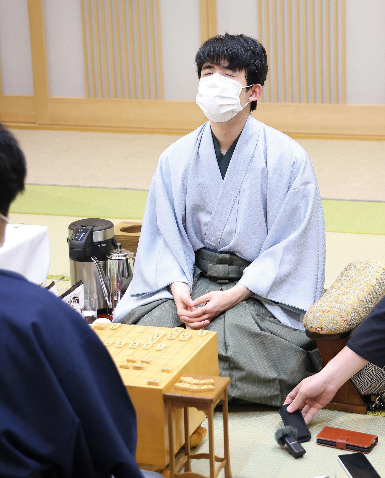 第8期叡王戦五番勝負で白星スタートを切った藤井聡太叡王（撮影・河田真司）
