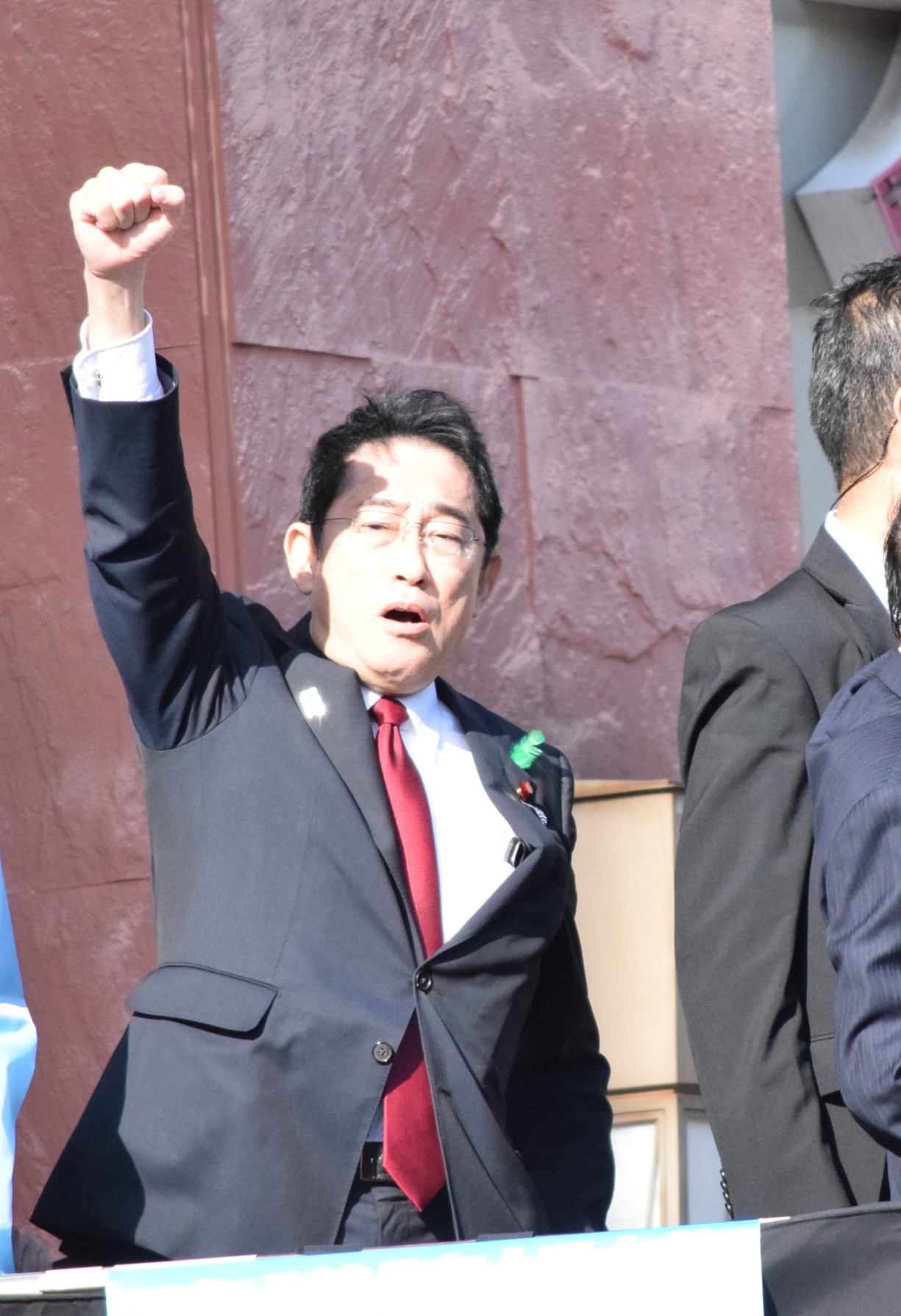 自民党候補の応援に駆けつけた岸田文雄首相（撮影・阪口孝志）