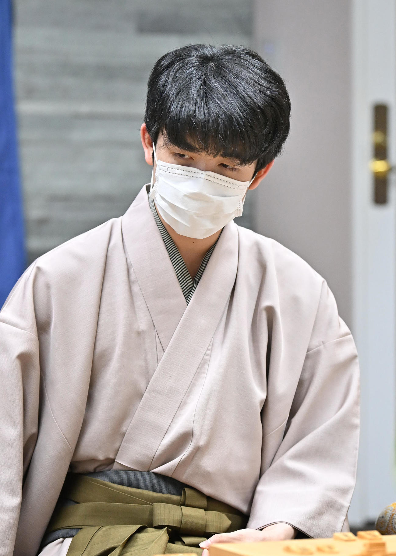 第2局に敗れた藤井聡太叡王（代表撮影）