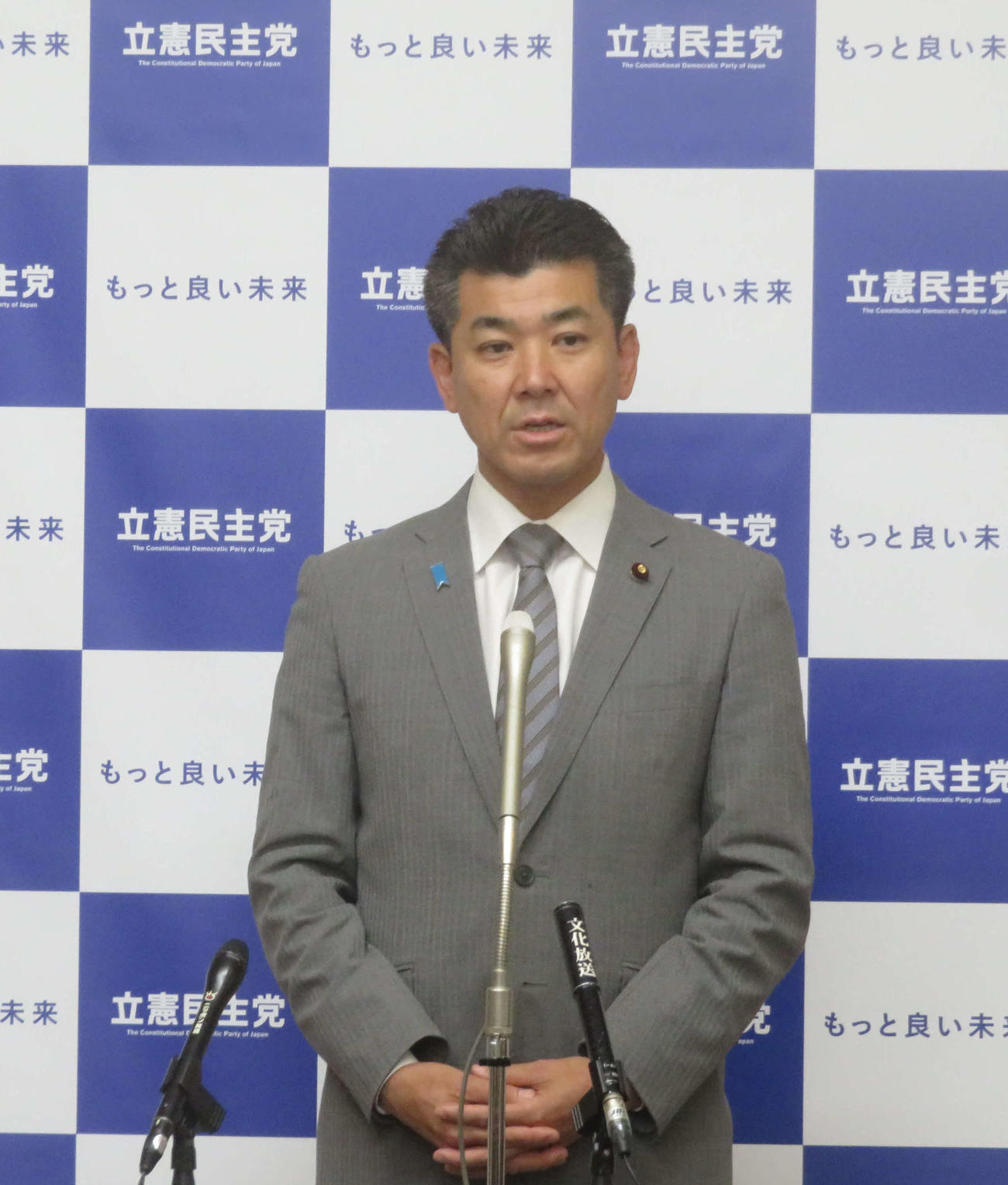立憲民主党の泉健太代表は衆院内閣委員会での岸田文雄首相の答弁を批判した（撮影・大上悟）