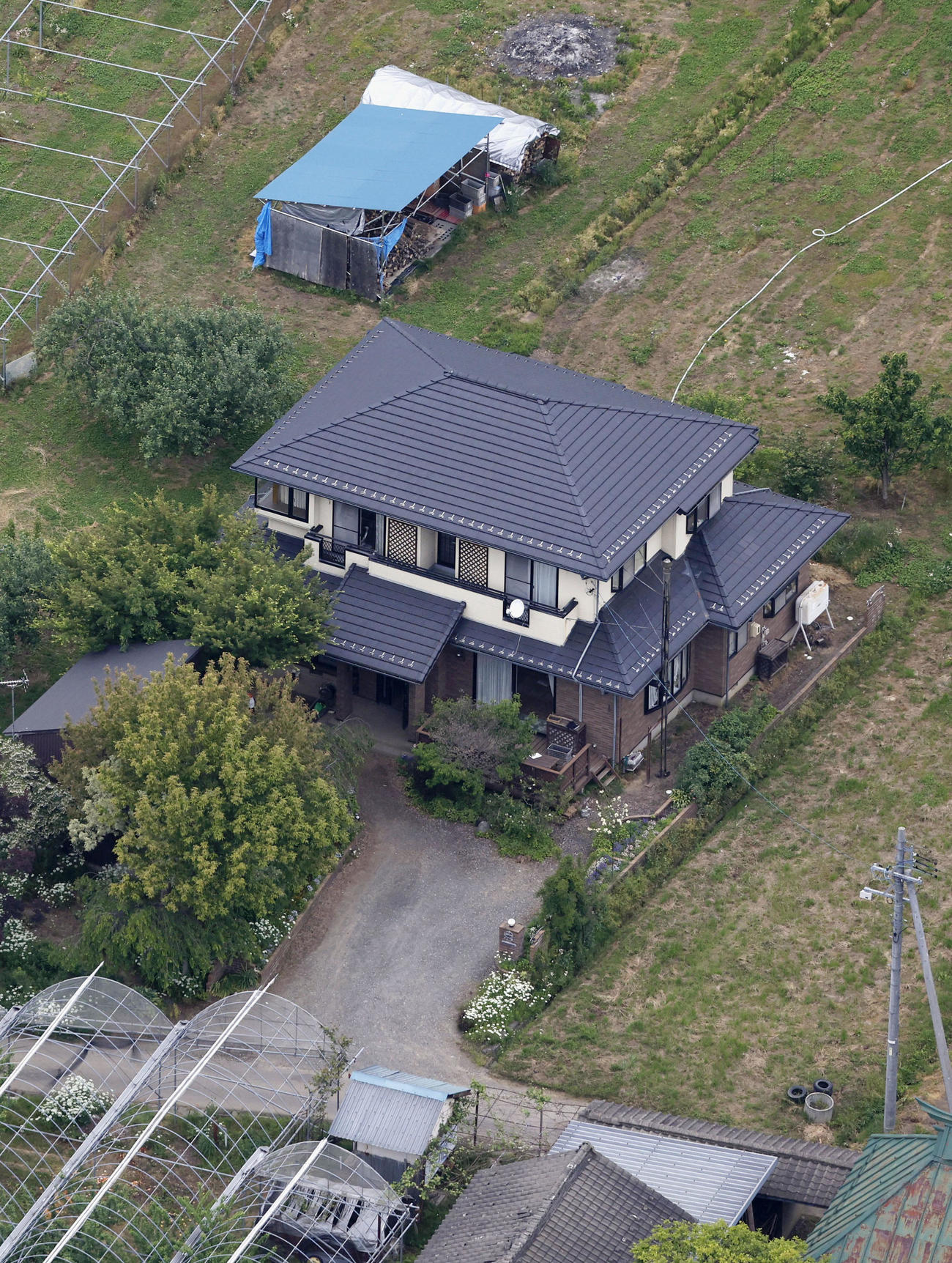 長野県中野市で、男が立てこもっていた住宅（共同）